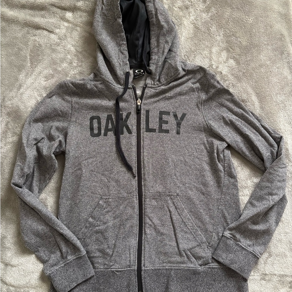 Oakley Charcoal Zip-Up Hoodie